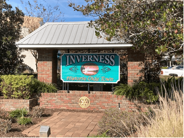 Map of Inverness, Florida service area